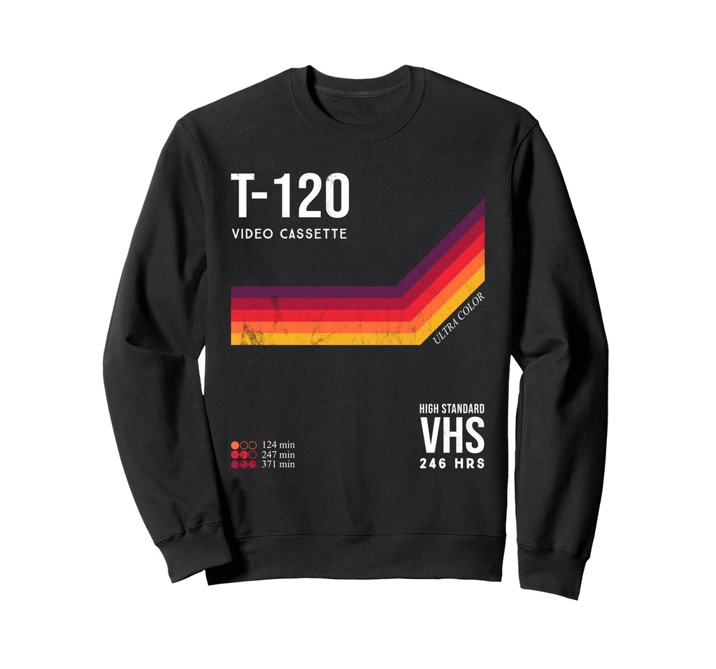 80S Video Cassette Tape Costume Sweatshirt - Aesthetic Graphic Unisex - T-Shirt, Sweatshirt, Hoodie