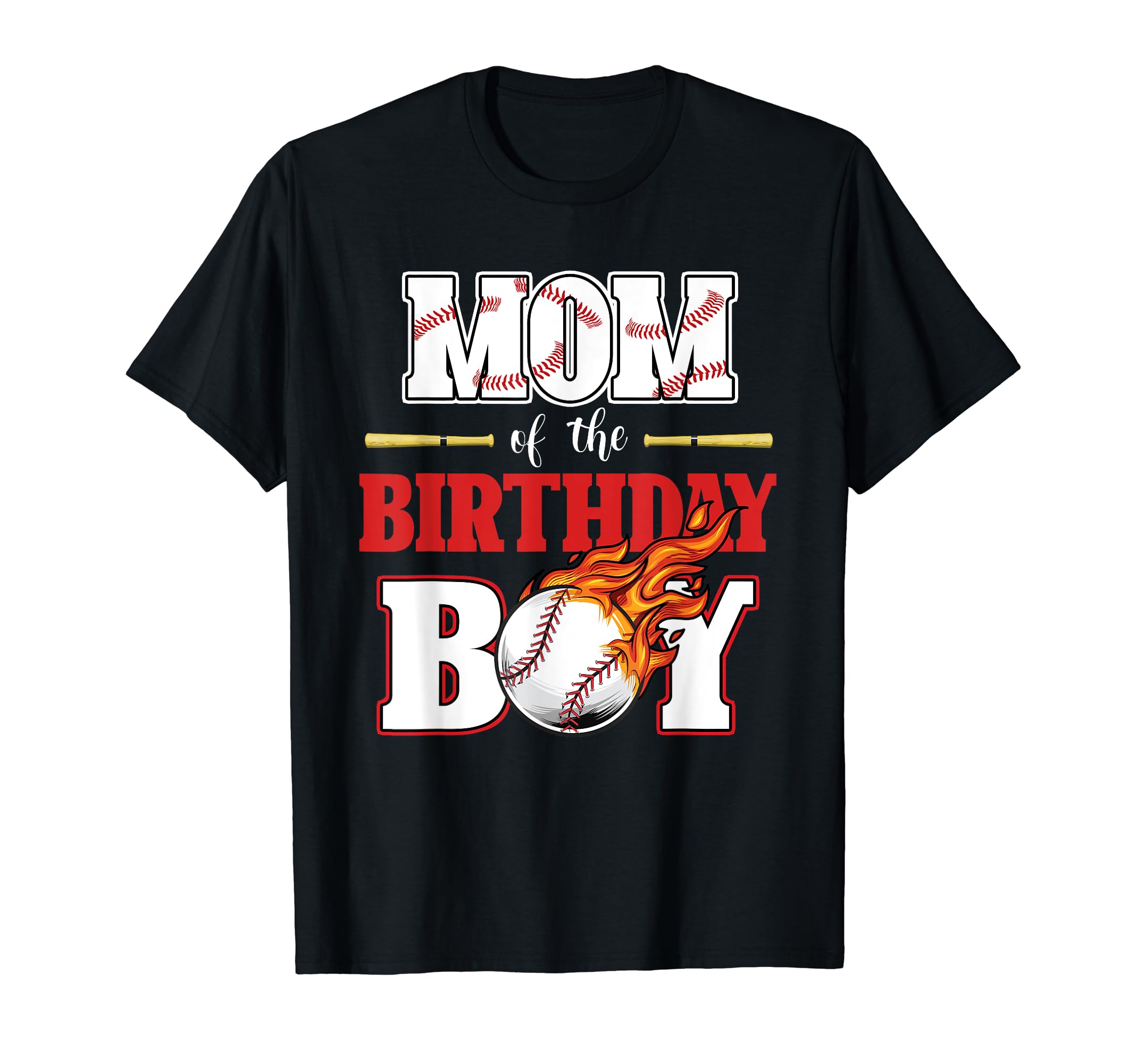 Mom Birthday Baseball Matching T-Shirt - Custom Art Print for Adults - T-Shirt, Sweatshirt, Hoodie