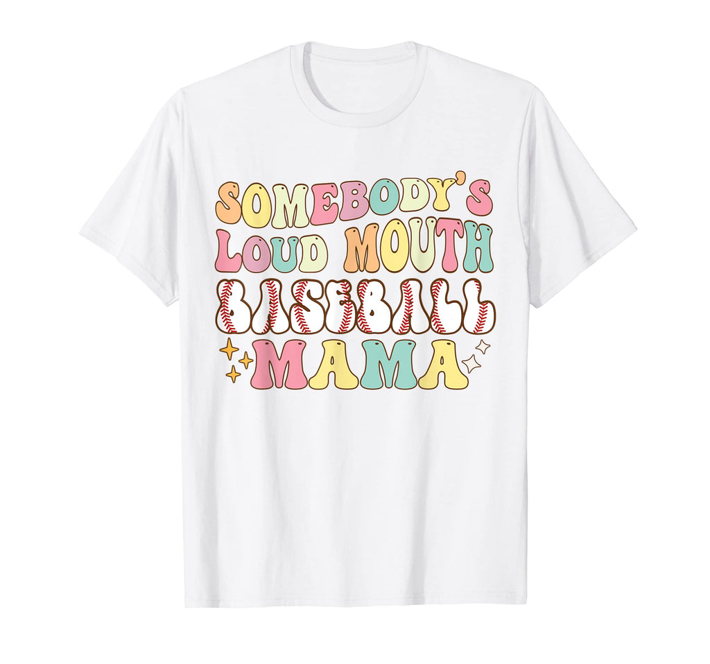 Mom Baseball Leopard Somebodys Loud T-Shirt - Minimalist Print Unisex - T-Shirt, Sweatshirt, Hoodie