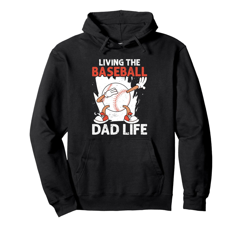 Fathers Day Baseball Dad Parent Hoodie - Aesthetic Graphic for Adults - T-Shirt, Sweatshirt, Hoodie