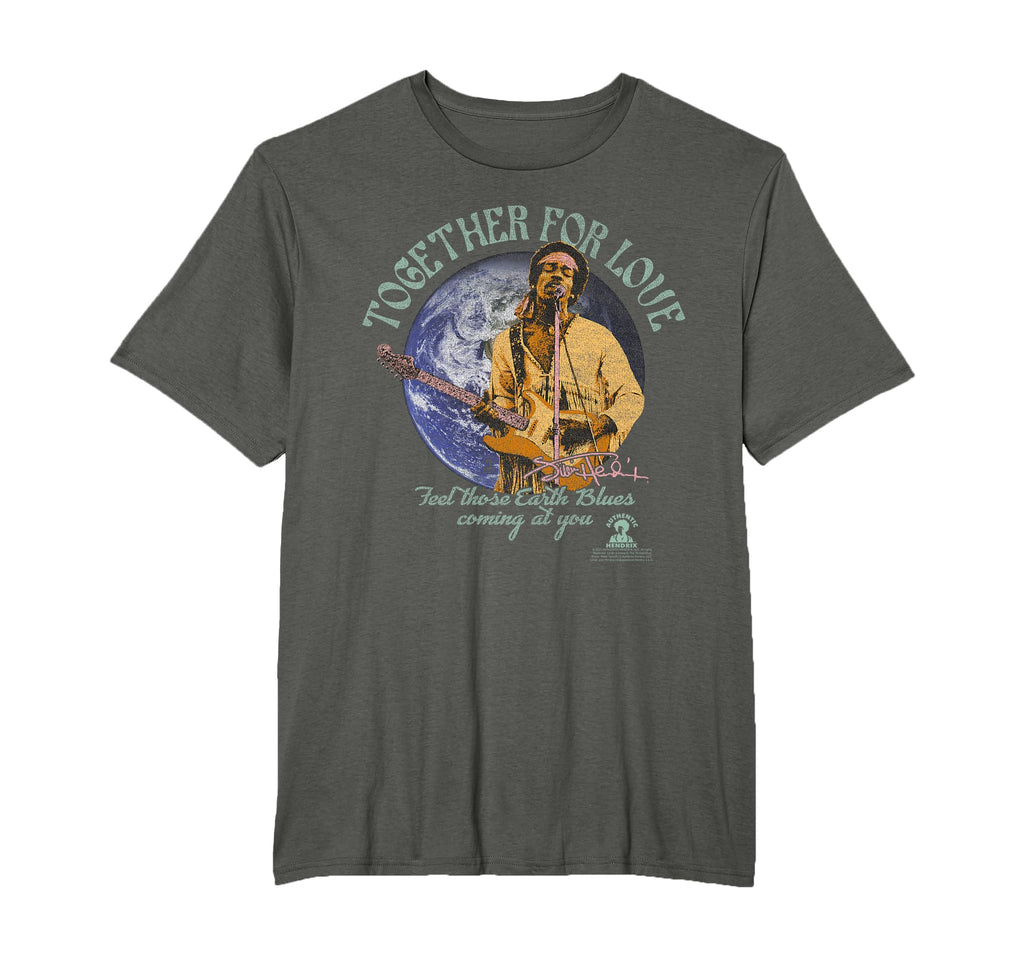 Jimi Hendrix Earth Blues Band T-Shirt - Aesthetic Graphic for Adults - T-Shirt, Sweatshirt, Hoodie