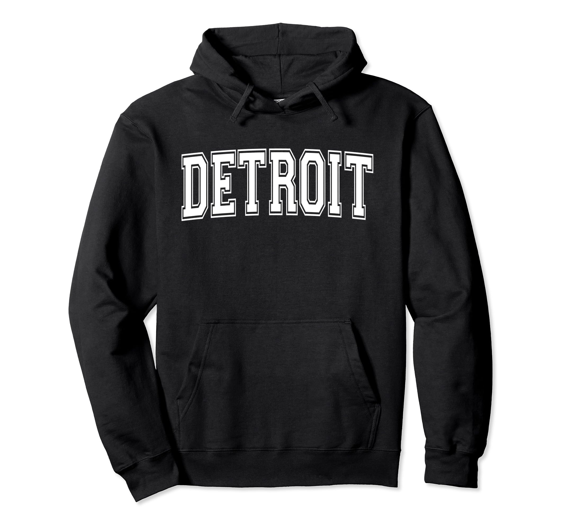 Detroit Mi Michigan Usa Sports Varsity Hoodie - Trendy Graphic for Adults - T-Shirt, Sweatshirt, Hoodie