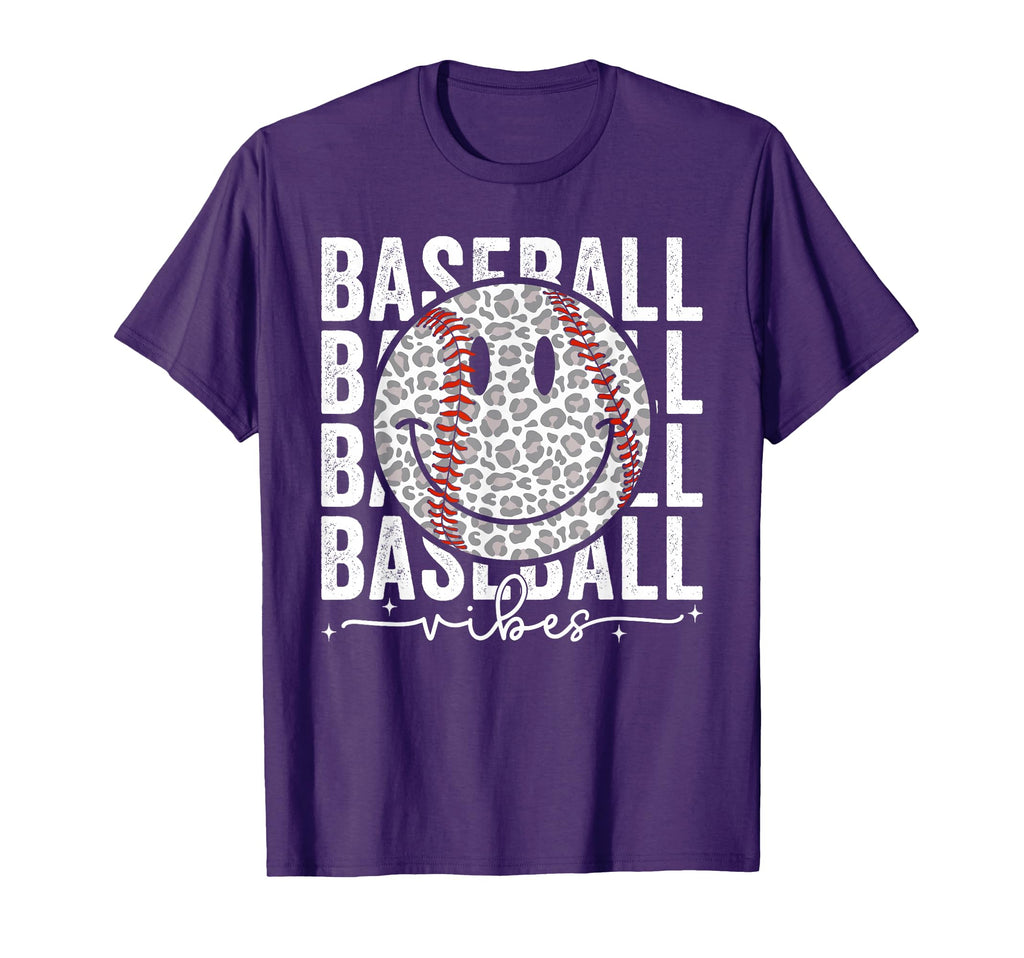 Funny Leopard Baseball Vibes Game T-Shirt - Casual Everyday Wear Men Women - T-Shirt, Sweatshirt, Hoodie