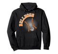 Bulldogs Baseball Orange Bulldogs School Hoodie - Graphic Print for Adults - T-Shirt, Sweatshirt, Hoodie