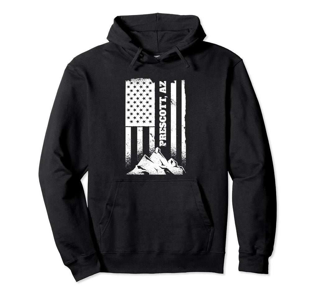 Prescott Arizona American Az Distressed Hoodie - Unique Graphic for Adults - T-Shirt, Sweatshirt, Hoodie