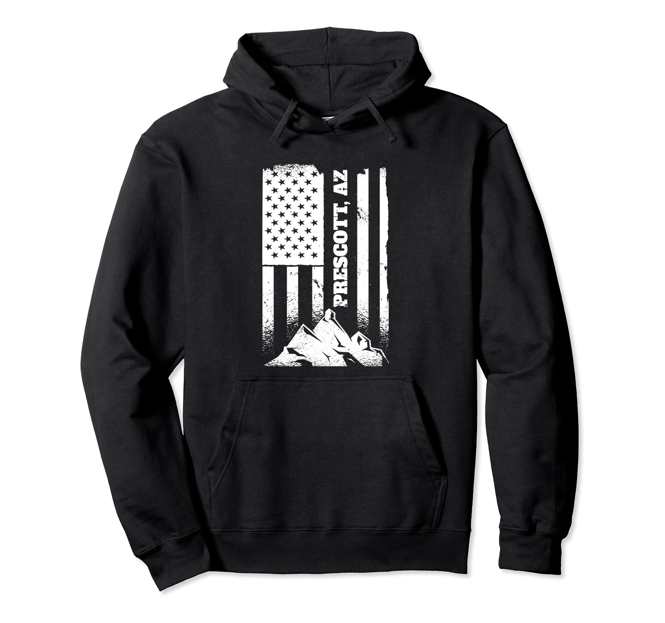 Prescott Arizona American Az Distressed Hoodie - Unique Graphic for Adults - T-Shirt, Sweatshirt, Hoodie