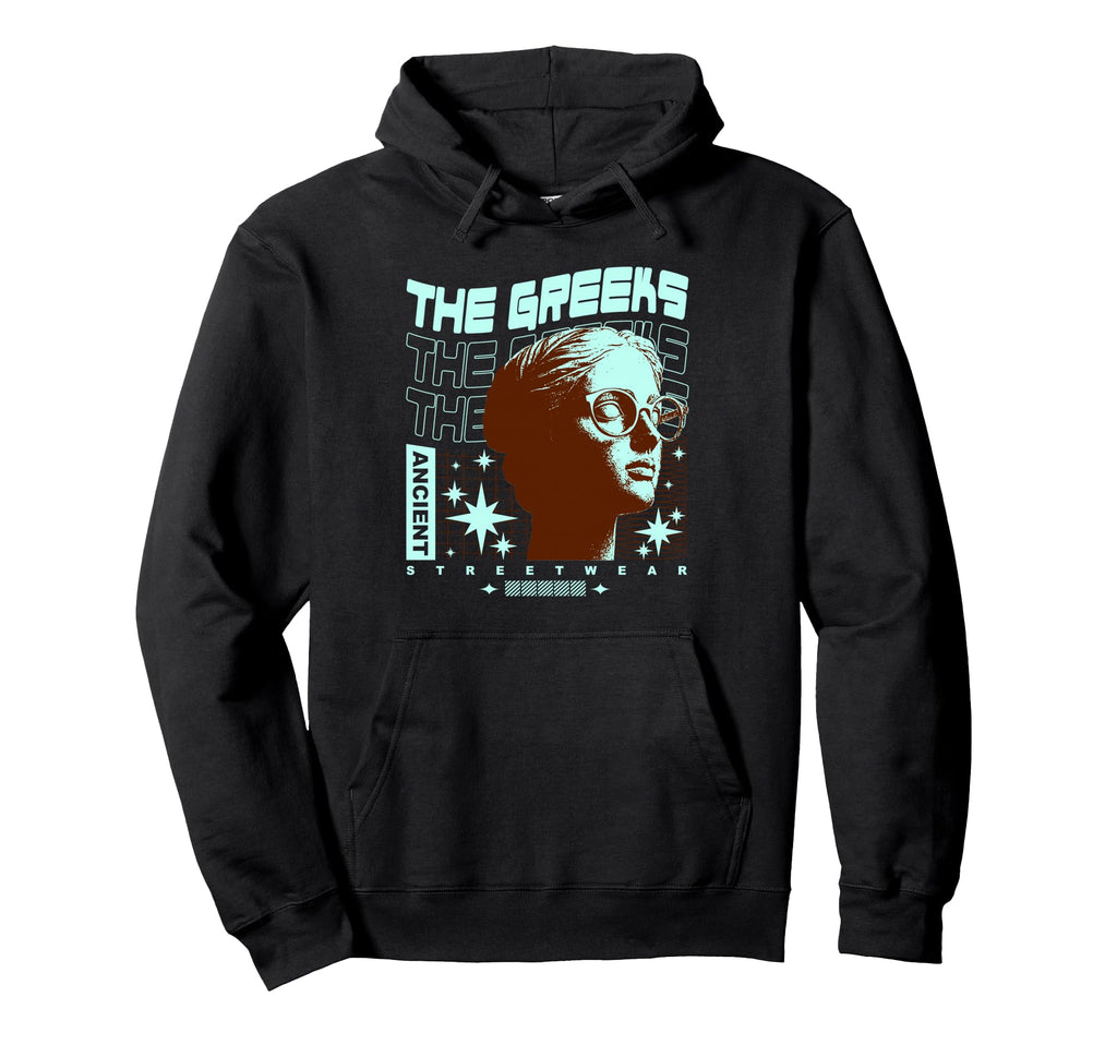 Y2K Greeks Bold Urban Graffiti Hoodie - Custom Art Print for Adults - T-Shirt, Sweatshirt, Hoodie
