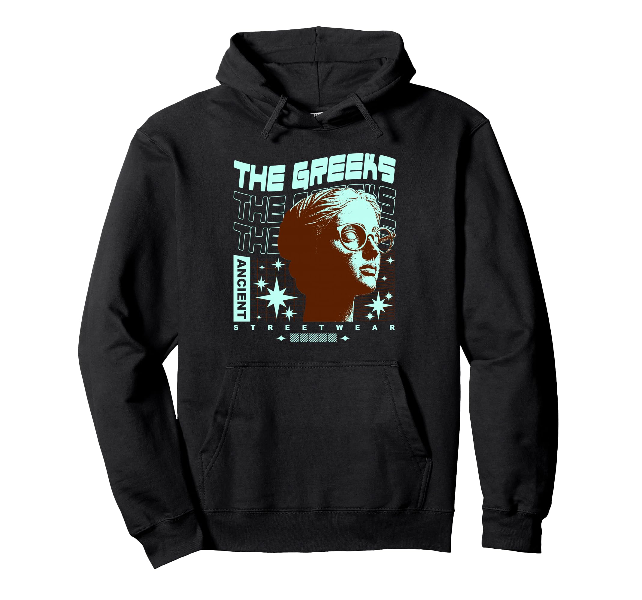 Y2K Greeks Bold Urban Graffiti Hoodie - Custom Art Print for Adults - T-Shirt, Sweatshirt, Hoodie