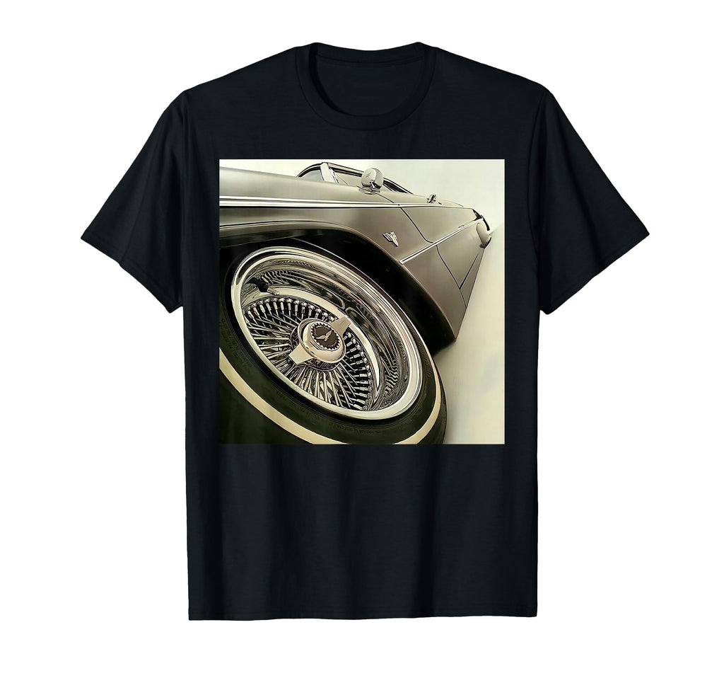 Lowrider Black And White T-Shirt - Custom Art Print for Adults - T-Shirt, Sweatshirt, Hoodie
