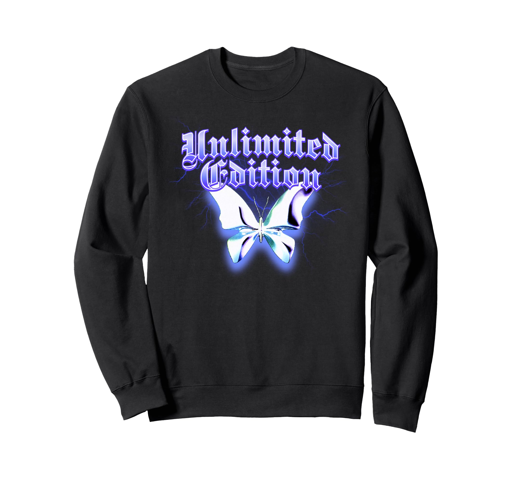 Butterfly Y2K Grunge Aesthetic Sweatshirt - Streetwear Style for Adults - T-Shirt, Sweatshirt, Hoodie