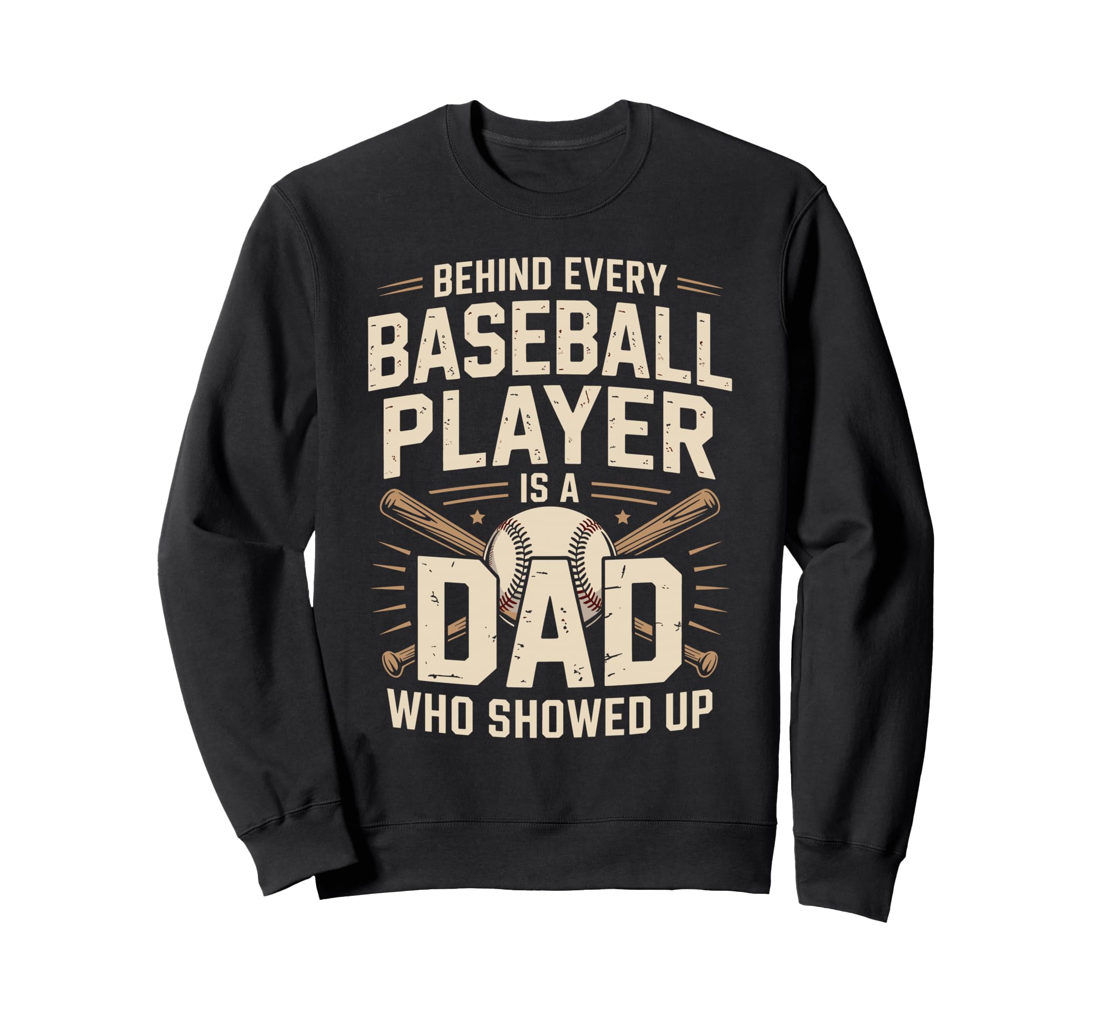 Behind Every Baseball Player Is Sweatshirt - Minimalist Print Men Women - T-Shirt, Sweatshirt, Hoodie