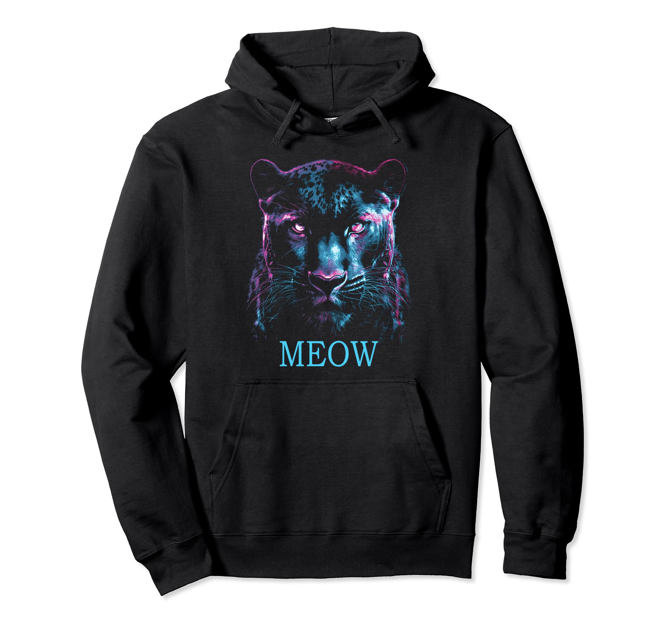 Panther Black Cyberpunk Aesthetic Hoodie - Minimalist Print Unisex - T-Shirt, Sweatshirt, Hoodie