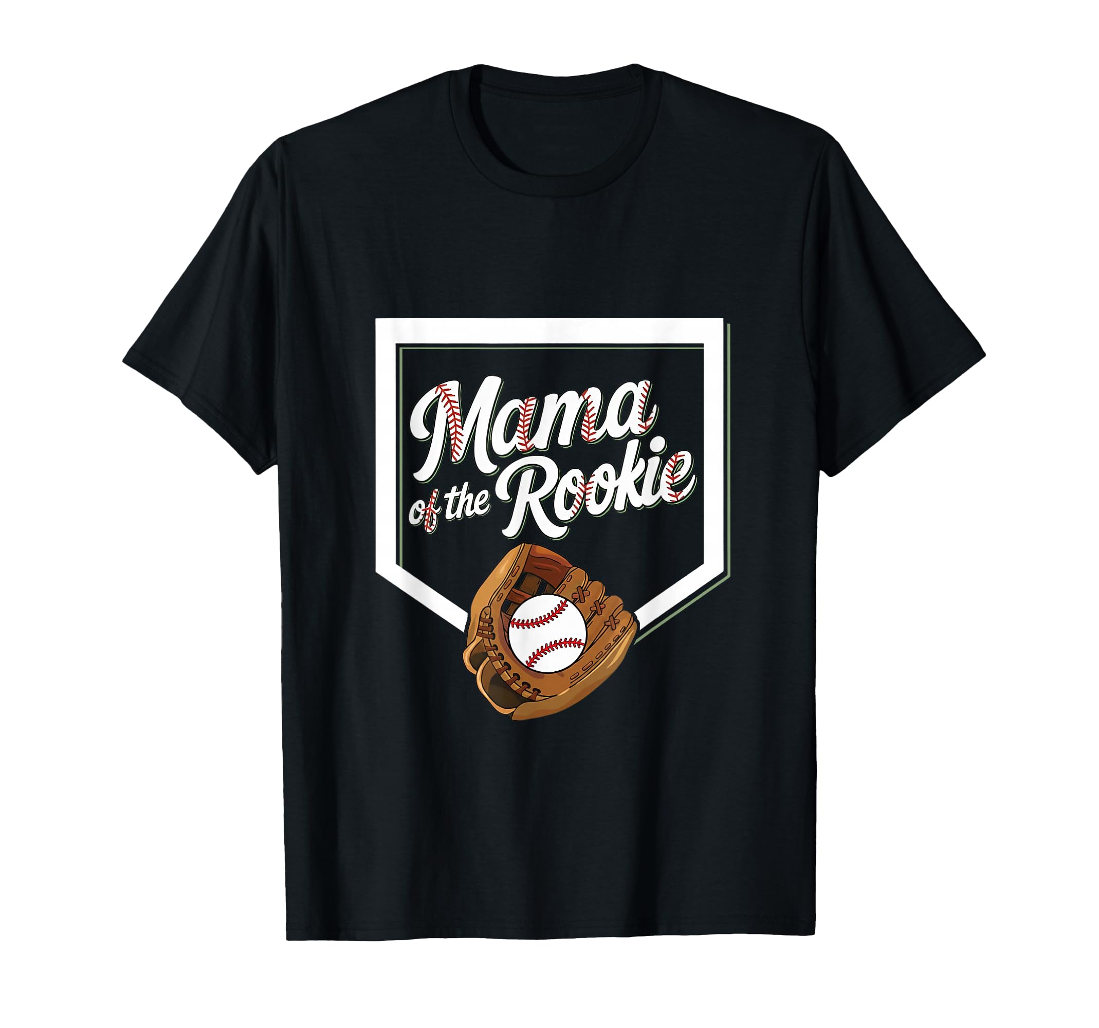 Baseball Mom Mama Rookie Proud Game Day T-Shirt - Graphic Print for Adults - T-Shirt, Sweatshirt, Hoodie