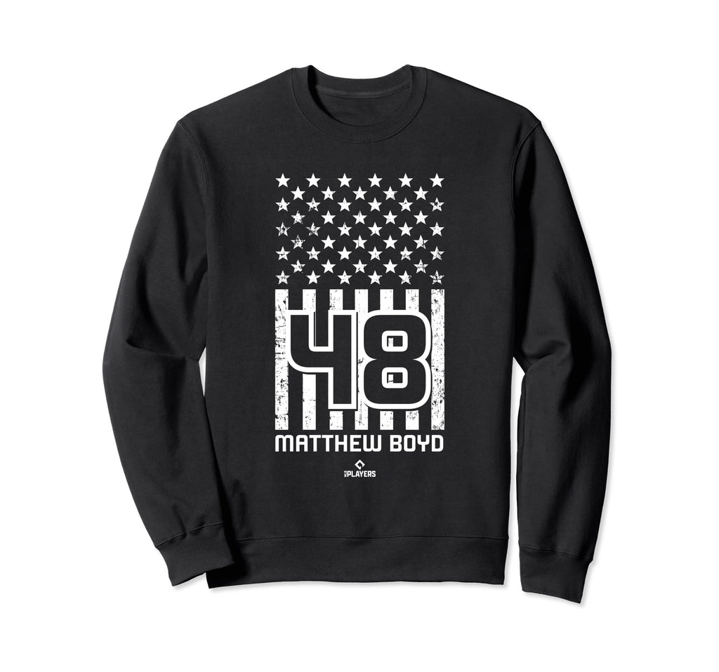 Matthew Boyd Flag Detroit Baseball Sweatshirt - Unique Graphic Men Women - T-Shirt, Sweatshirt, Hoodie