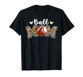 Ball Mom Leopard Baseball T-Shirt - Aesthetic Graphic for Adults - T-Shirt, Sweatshirt, Hoodie