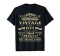 49Th Birthday Gift Legends Born 1977 T-Shirt - Novelty Apparel for Adults - T-Shirt, Sweatshirt, Hoodie