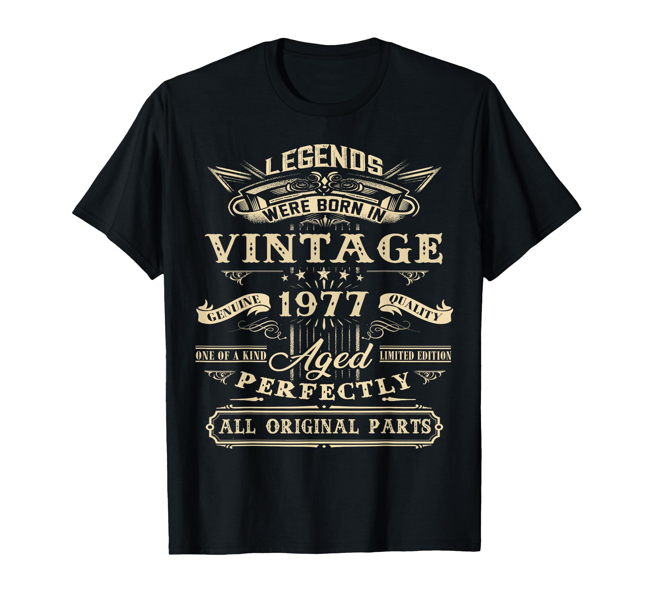 49Th Birthday Gift Legends Born 1977 T-Shirt - Novelty Apparel for Adults - T-Shirt, Sweatshirt, Hoodie