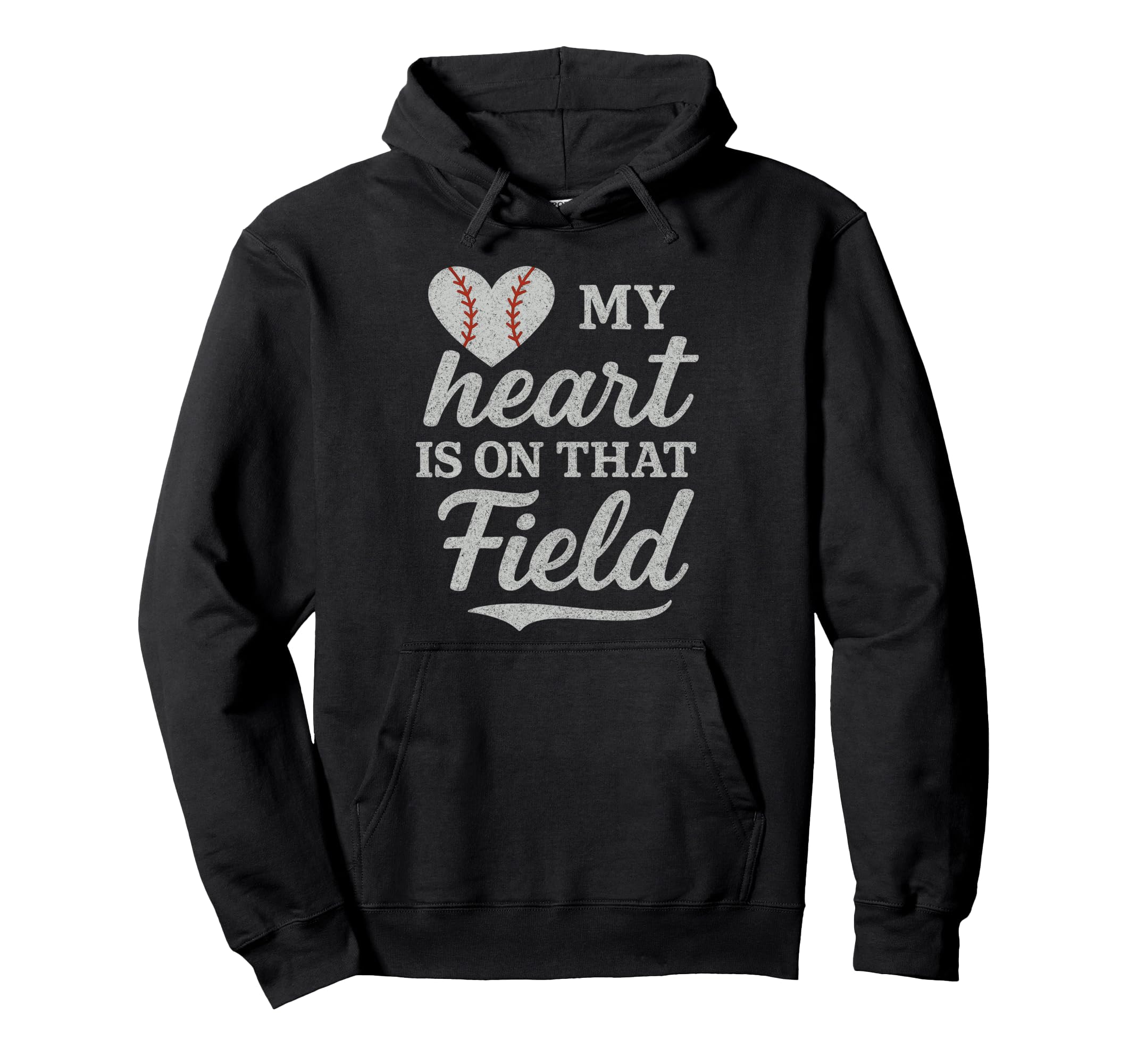 My Heart Is That Field Baseball Softball Hoodie - Streetwear Style Unisex - T-Shirt, Sweatshirt, Hoodie