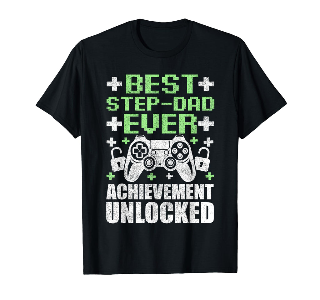 Gamer Stepdad Fathers Day Best Step Dad T-Shirt - Aesthetic Graphic Unisex - T-Shirt, Sweatshirt, Hoodie