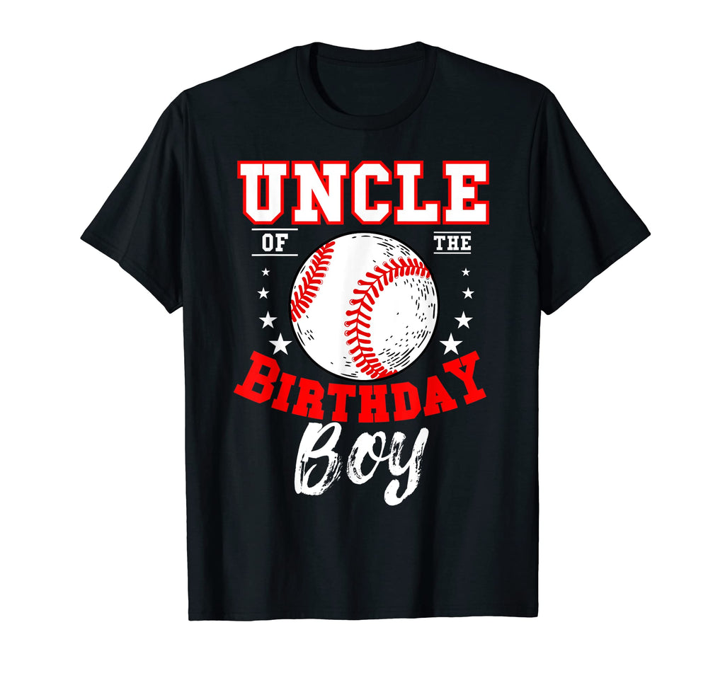 Uncle Birthday Baseball Theme Bday T-Shirt - Unique Graphic for Adults - T-Shirt, Sweatshirt, Hoodie