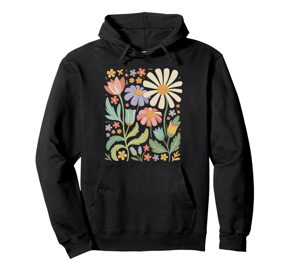 Wildflowers Flowers Pattern Summer Spring Hoodie - Graphic Print Men Women - T-Shirt, Sweatshirt, Hoodie