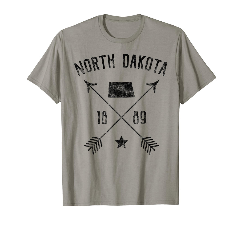 North Dakota Distressed Cross T-Shirt - Graphic Print for Adults - T-Shirt, Sweatshirt, Hoodie