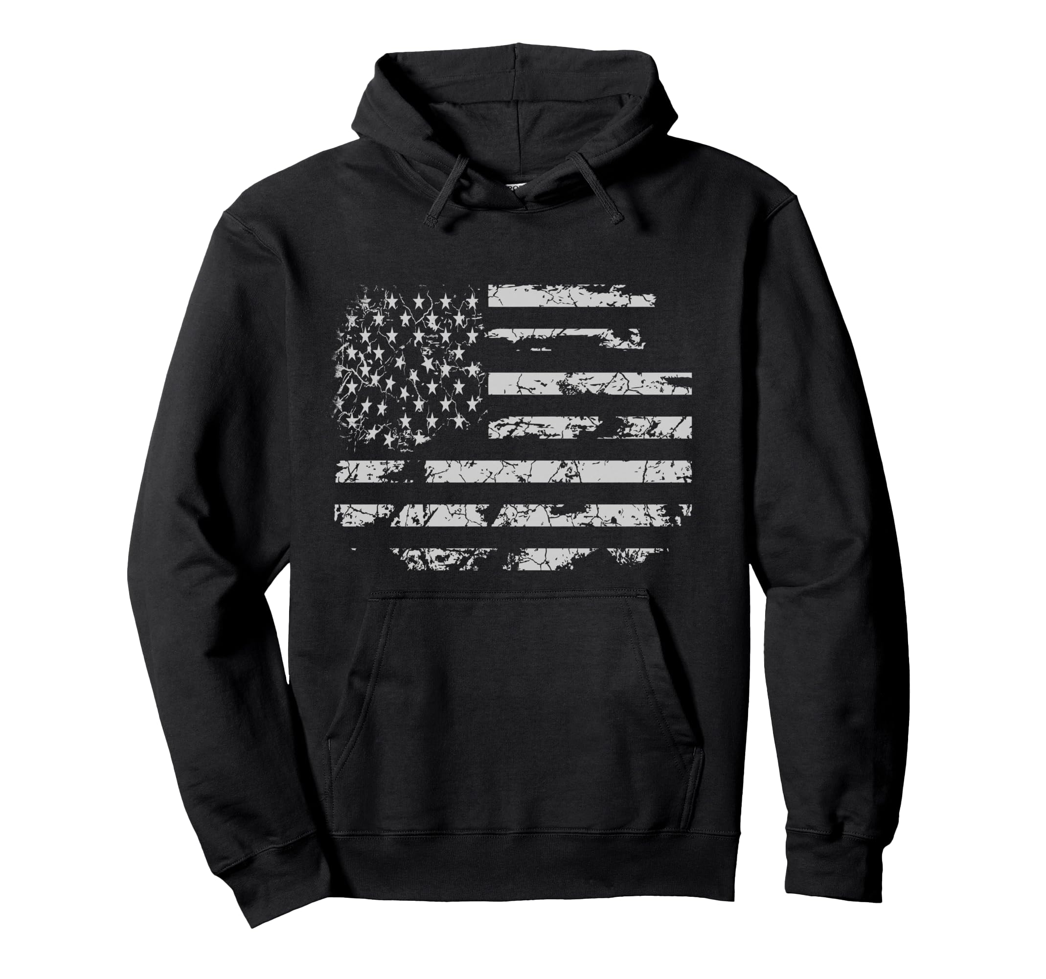 Distressed Usa Flag Hoodie - Aesthetic Graphic Men Women - T-Shirt, Sweatshirt, Hoodie
