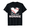 Baseball Nonnie Baseball Heart T-Shirt - Trendy Graphic for Adults - T-Shirt, Sweatshirt, Hoodie