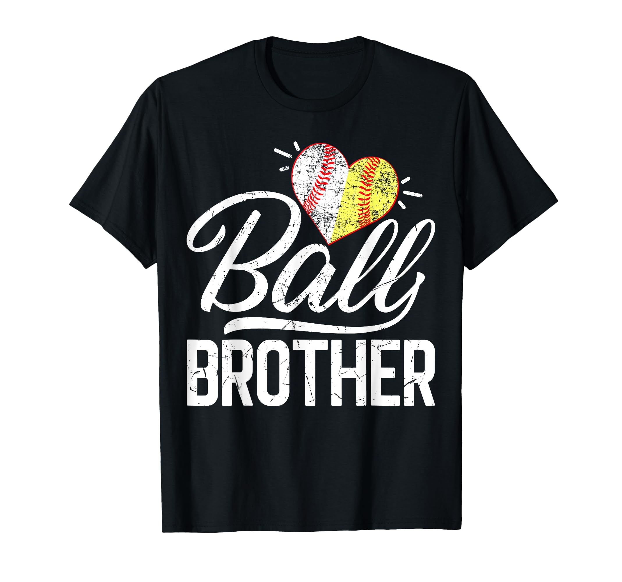 Baseball Lover Funny Ball Heart T-Shirt - Novelty Apparel Men Women - T-Shirt, Sweatshirt, Hoodie