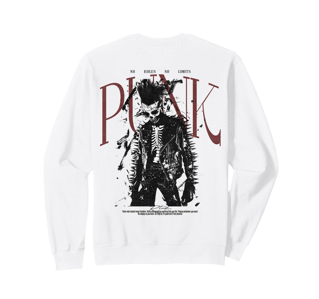 Back Y2K Streetwear Skull Sweatshirt - Aesthetic Graphic for Adults - T-Shirt, Sweatshirt, Hoodie