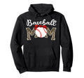 Baseball Mom Gifts Leopard Baseball Hoodie - Fun Novelty Design Men Women - T-Shirt, Sweatshirt, Hoodie