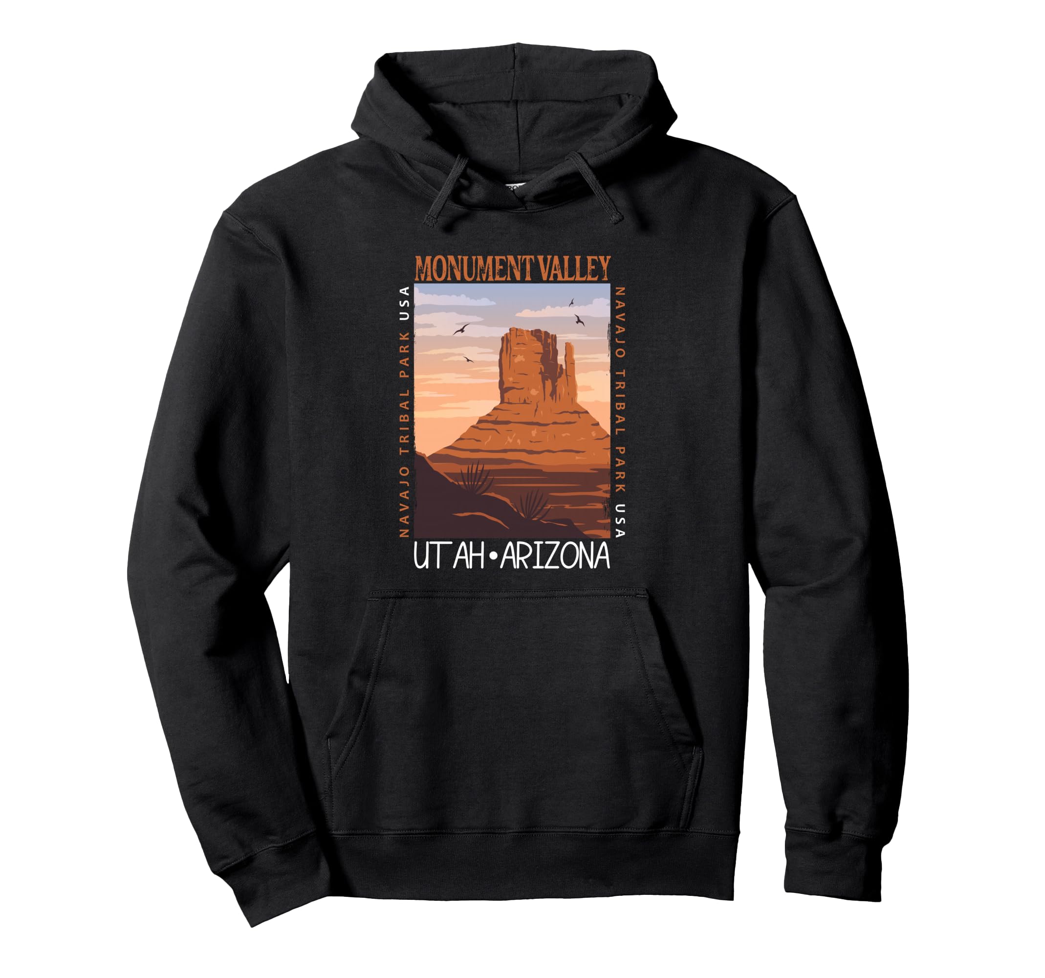 Monument Valley Navajo Tribal Park Hoodie - Fun Novelty Design Unisex - T-Shirt, Sweatshirt, Hoodie