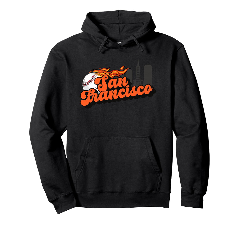 San Francisco Baseball City Skyline Hoodie - Graphic Print for Adults - T-Shirt, Sweatshirt, Hoodie