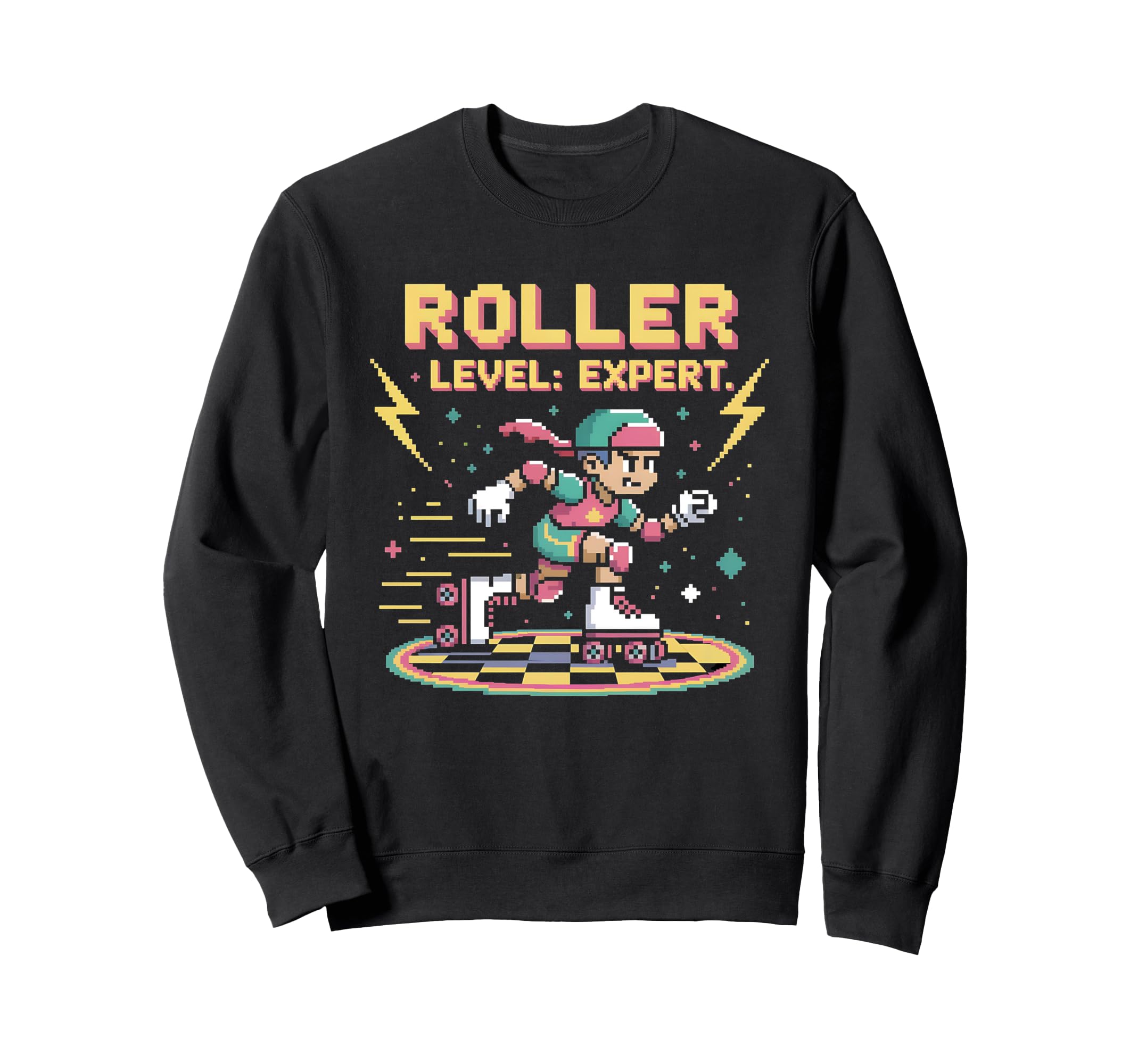 Roller Skate Roller Skating Sweatshirt - Aesthetic Graphic Men Women - T-Shirt, Sweatshirt, Hoodie