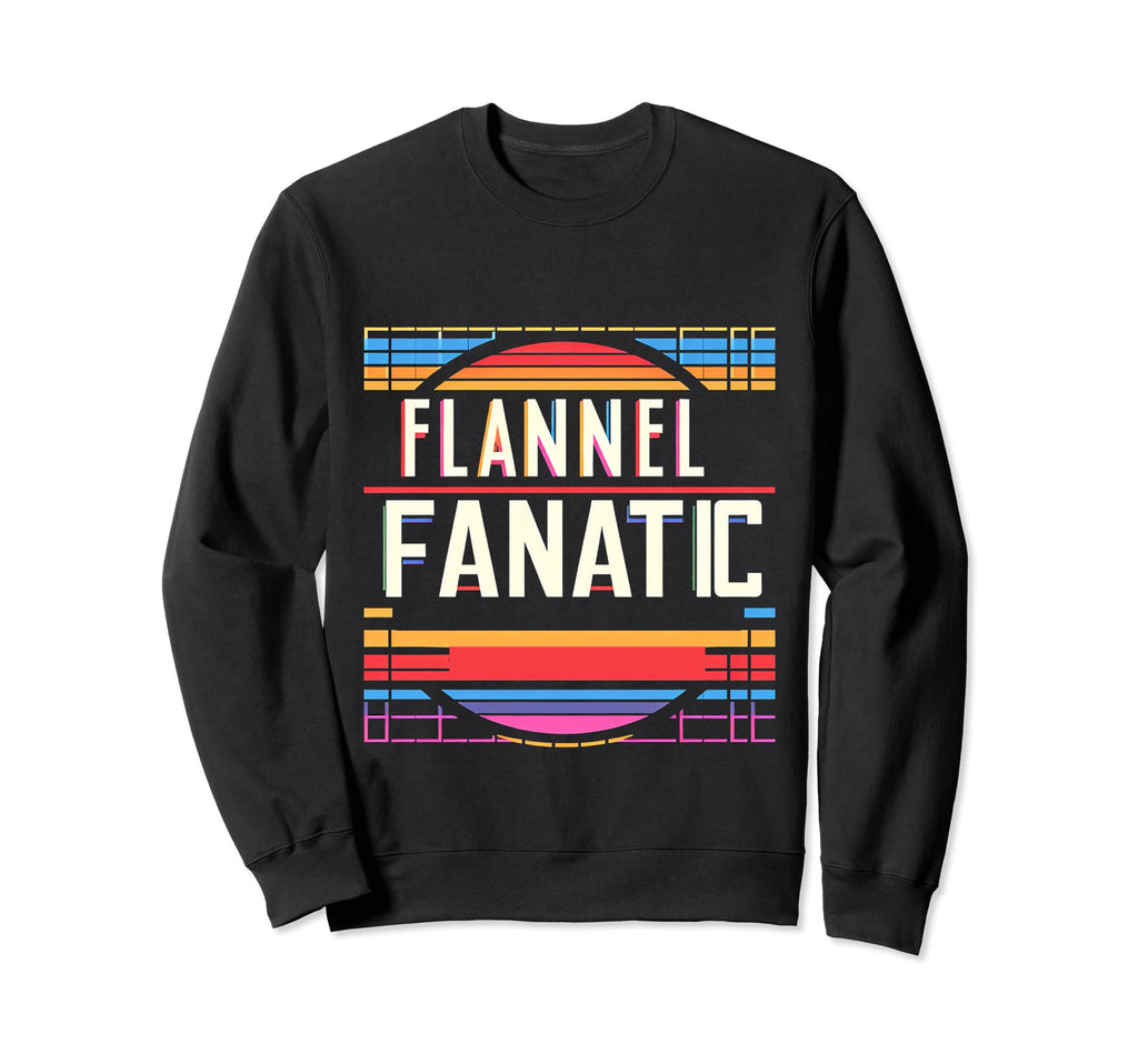 Flannel Fanatic 90S Grunge Icon Sweatshirt - Aesthetic Graphic for Adults - T-Shirt, Sweatshirt, Hoodie