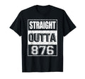 Straight Outta 876 Area Code Proud T-Shirt - Minimalist Print for Adults - T-Shirt, Sweatshirt, Hoodie