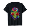 Tie Dye Hippie Alien Hippiness Peace T-Shirt - Minimalist Print Men Women - T-Shirt, Sweatshirt, Hoodie