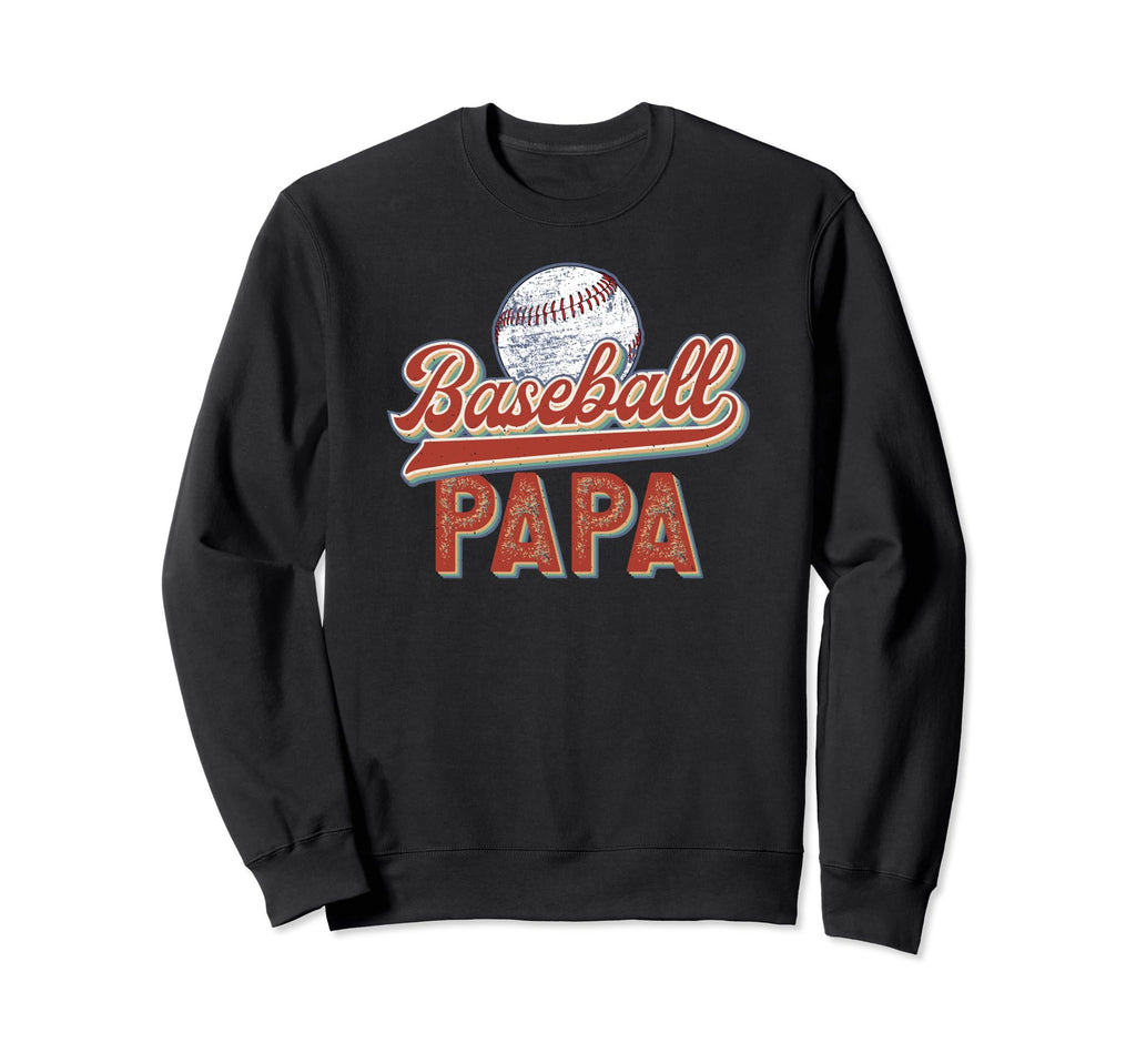 Proud Baseball Papa Grandpa Papa Sweatshirt - Trendy Graphic Unisex - T-Shirt, Sweatshirt, Hoodie