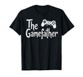 Gamefather Funny Gamer Dad Fathers Day T-Shirt - Custom Art Print Men Women - T-Shirt, Sweatshirt, Hoodie