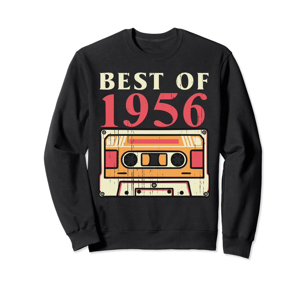 Best 1956 Cassette Tape 80 Years Old Sweatshirt - Trendy Graphic Unisex - T-Shirt, Sweatshirt, Hoodie