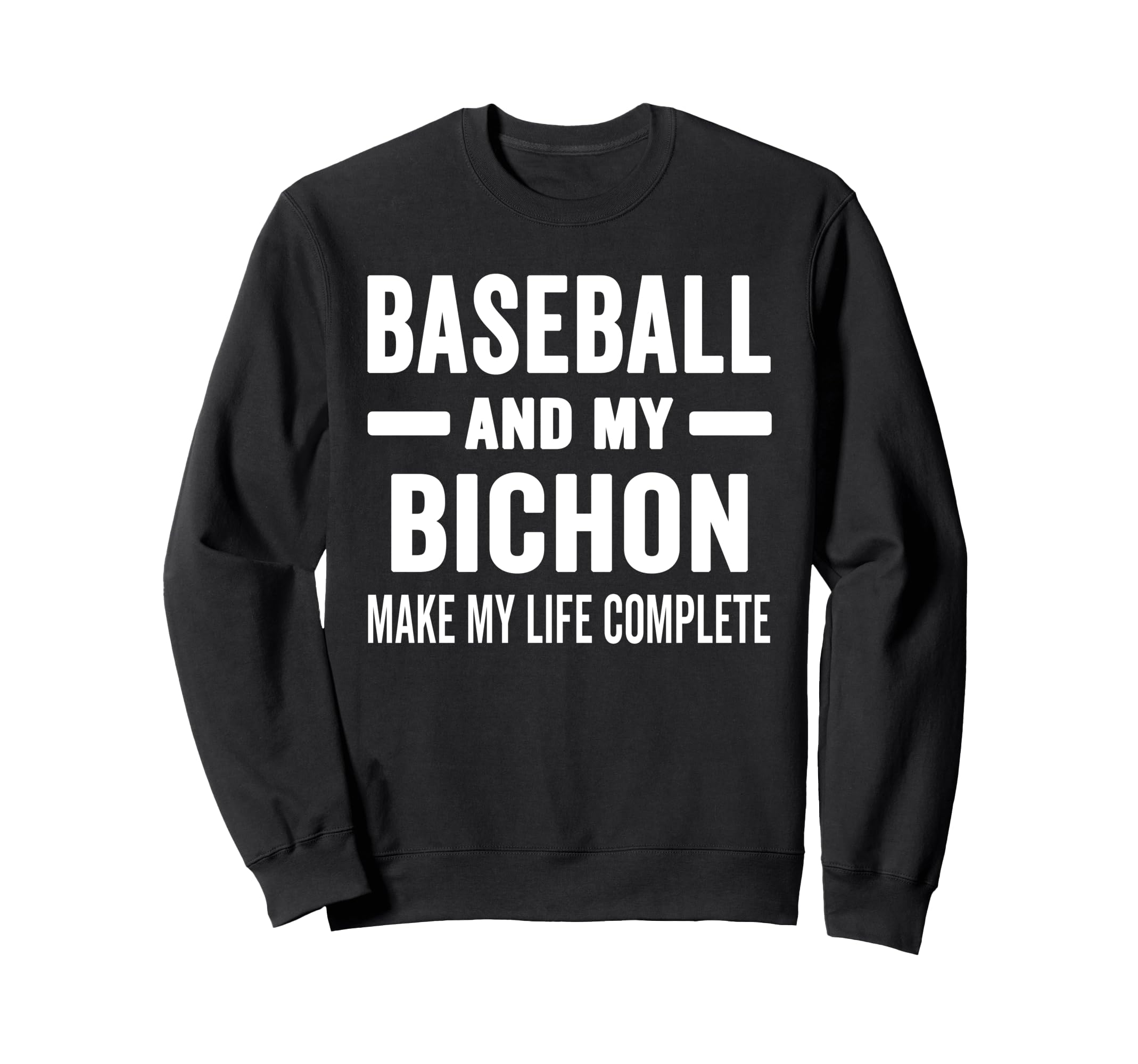 Baseball And My Bichon Mama Dog Sweatshirt - Trendy Graphic for Adults - T-Shirt, Sweatshirt, Hoodie