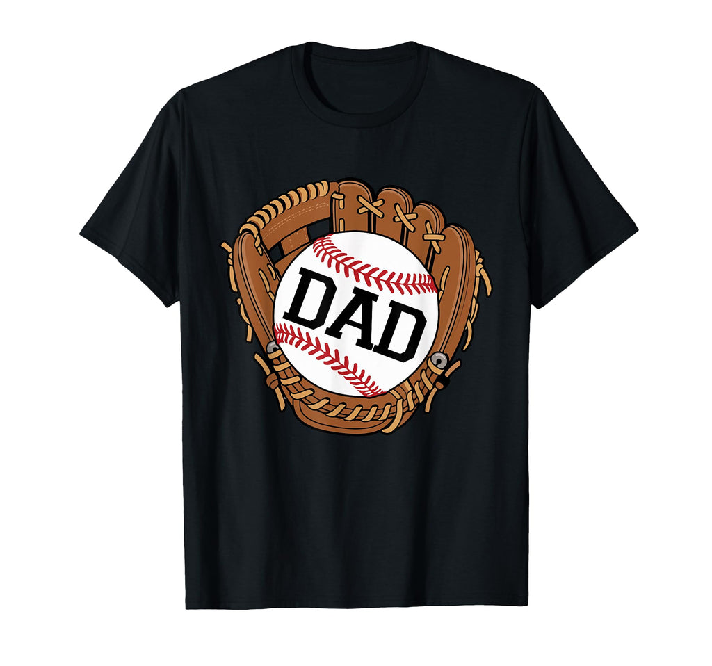 Baseball Dad Coach Glove Ball Sports T-Shirt - Minimalist Print for Adults - T-Shirt, Sweatshirt, Hoodie