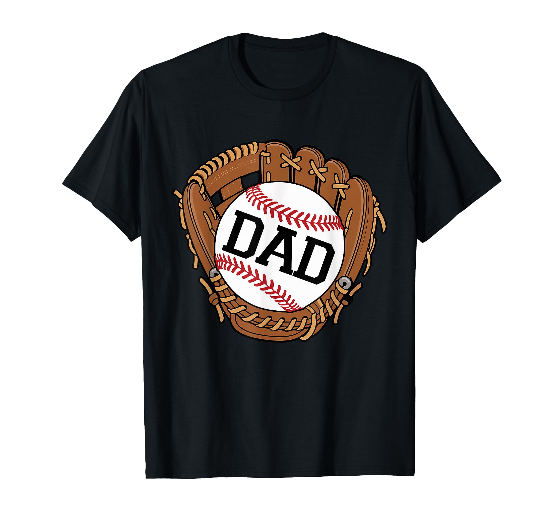Baseball Dad Coach Glove Ball Sports T-Shirt - Minimalist Print for Adults - T-Shirt, Sweatshirt, Hoodie