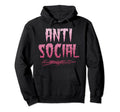 Anti Social Vaporwave Alt Aesthetic Hoodie - Custom Art Print Men Women - T-Shirt, Sweatshirt, Hoodie