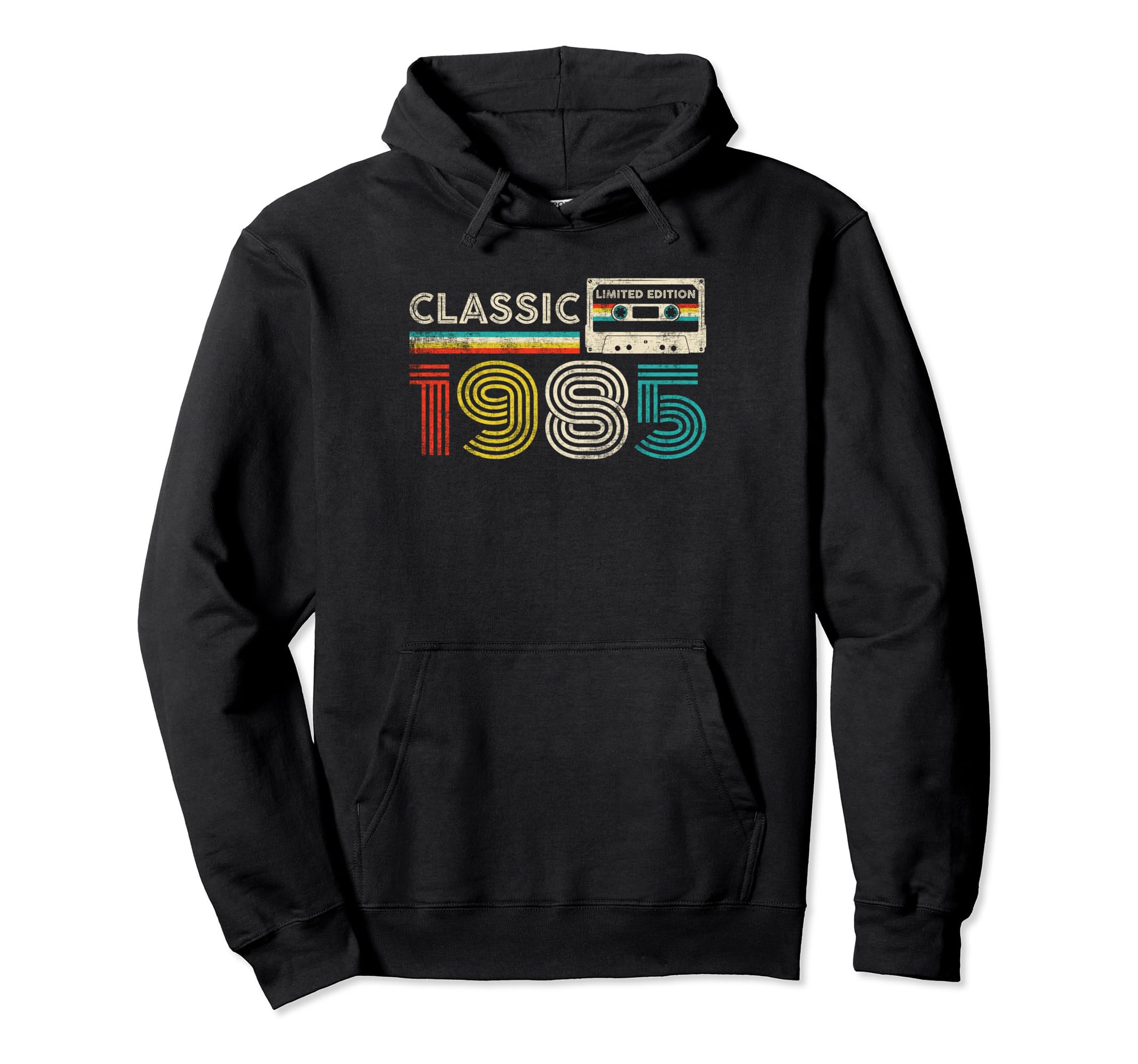 1985 Birthday 1985 Cassette Tape Hoodie - Minimalist Print for Adults - T-Shirt, Sweatshirt, Hoodie