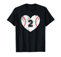 Baseball Heart Player 2 Baseball Mom T-Shirt - Aesthetic Graphic Men Women - T-Shirt, Sweatshirt, Hoodie