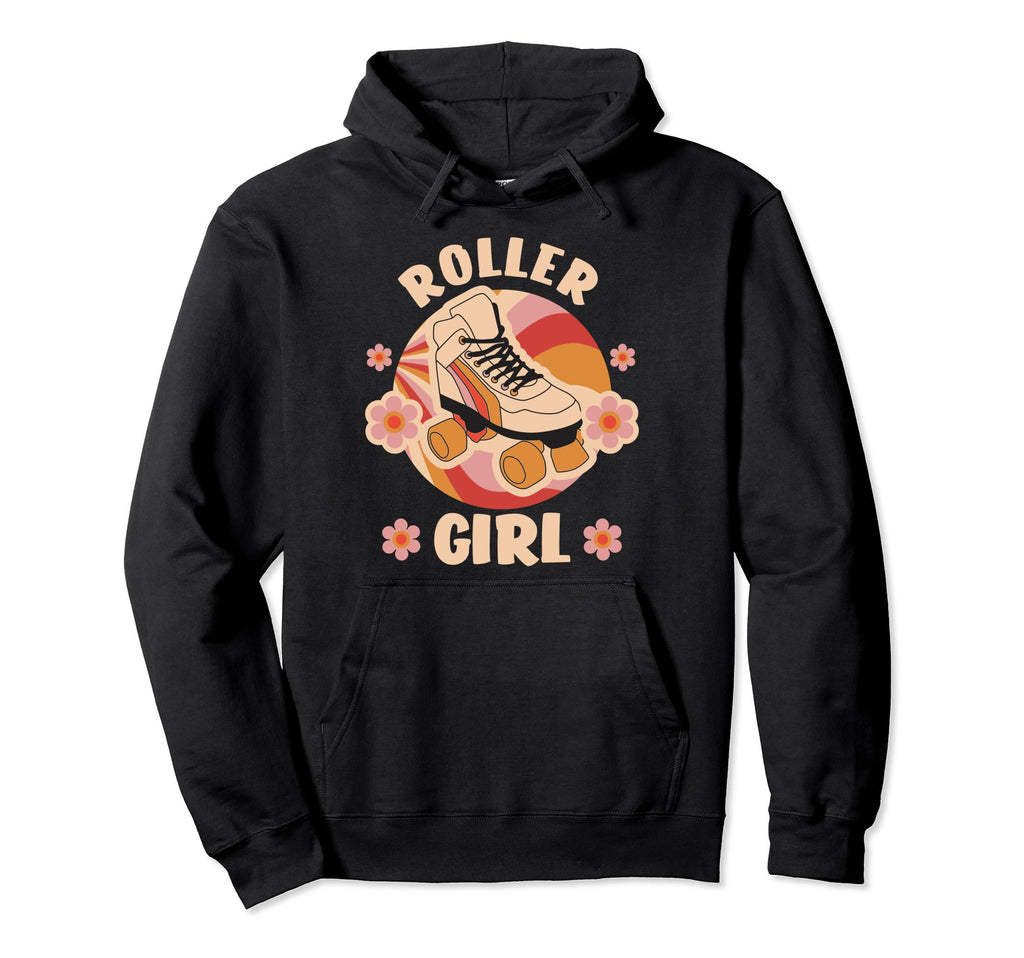 Rollerskates Funny 80S Roller Disco Skating Hoodie - Trendy Graphic Unisex - T-Shirt, Sweatshirt, Hoodie