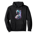 Athena Glitch Vaporwave Streetwear Hoodie - Novelty Apparel for Adults - T-Shirt, Sweatshirt, Hoodie