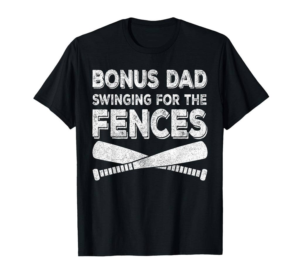 Stepdad Baseball Bonus Dad Swinging T-Shirt - Streetwear Style for Adults - T-Shirt, Sweatshirt, Hoodie