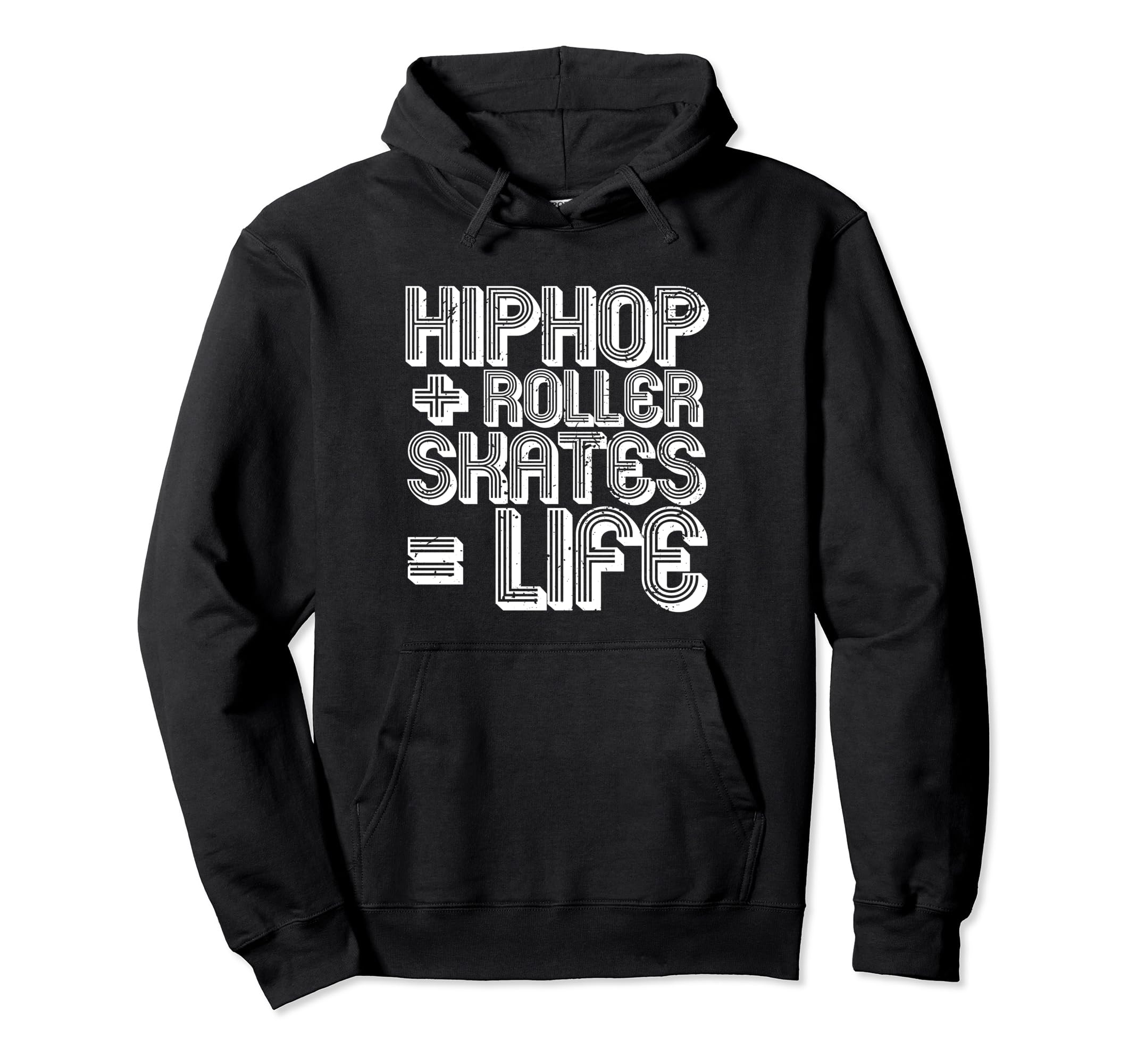 Hip Hop Roller Skates Life Old School Hoodie - Custom Art Print for Adults - T-Shirt, Sweatshirt, Hoodie